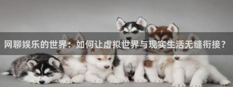 壹号平台注册链接官网下载：网聊娱乐的世界：如何让虚拟世界与现实生活无缝衔接？